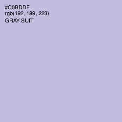 #C0BDDF - Gray Suit Color Image